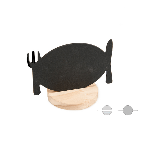 Leisteen tafelplaat en houten ondersteuning